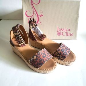 JESSICA CLINE LEOPARD WEDGES - New In Box - Womens Size 7.5